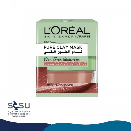 Loreal Paris Pure Clay Glow Face Mask 50 ml Scientific Supplies Est.